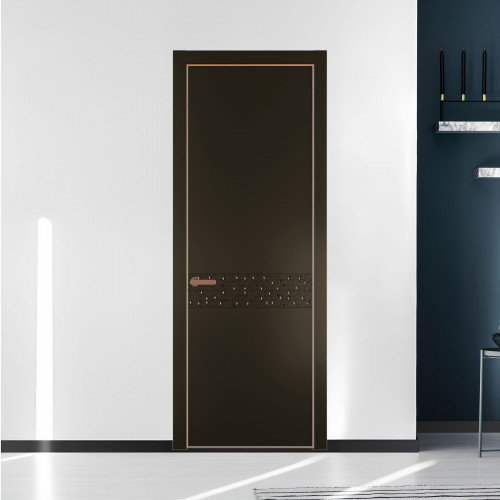 58 PE.O Перламутр Бронза вставка Глухая кромка Медь ProfilDoors Orange