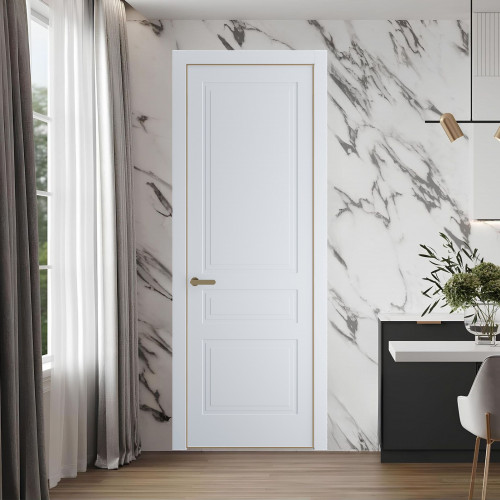 63 PE.O Вайт вставка Глухая кромка Шампань ProfilDoors Orange