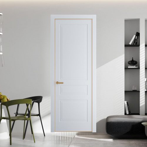 63 PE.O Вайт вставка Глухая кромка Золото ProfilDoors Orange