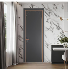 64 PE.O Графит вставка Глухая кромка Медь ProfilDoors Orange