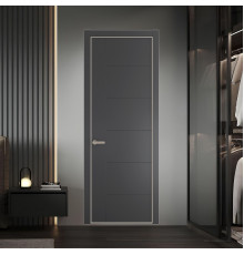 44 PE.O Графит вставка Глухая кромка Никель ProfilDoors Orange