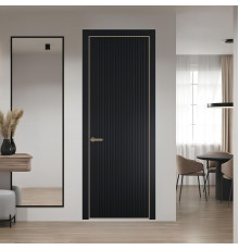 46 PE.O Блэк вставка Глухая кромка Шампань ProfilDoors Orange
