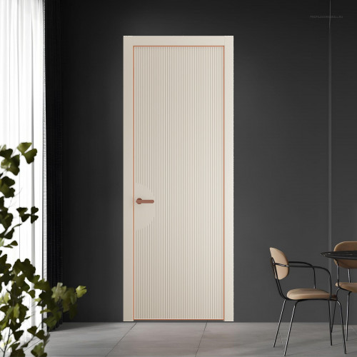 47 PE.O Кремовая Магнолия вставка Глухая кромка Медь ProfilDoors Orange