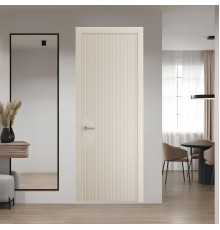 47 PE.O Кремовая Магнолия вставка Глухая кромка Никель ProfilDoors Orange