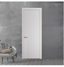 48 PE.O Крем Вайт вставка Глухая кромка Бронза ProfilDoors Orange