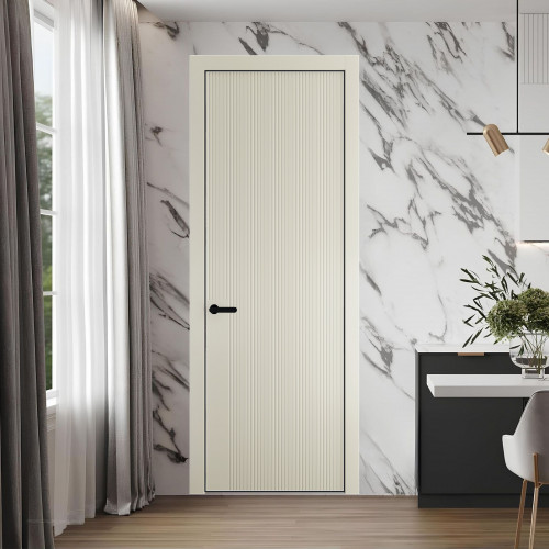 48 PE.O Перламутр Белый вставка Глухая кромка Черный ProfilDoors Orange