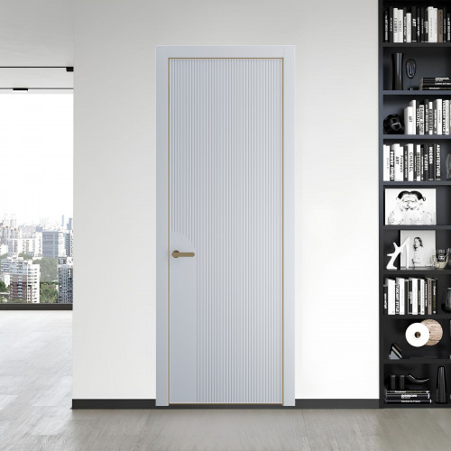 49 PE.O Лайт Грей вставка Глухая кромка Шампань ProfilDoors Orange