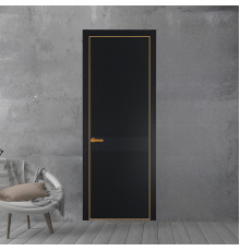 51 PE.O Блэк вставка Глухая кромка Бронза ProfilDoors Orange