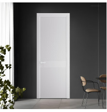 51 PE.O Крем Вайт вставка Глухая кромка Вайт ProfilDoors Orange