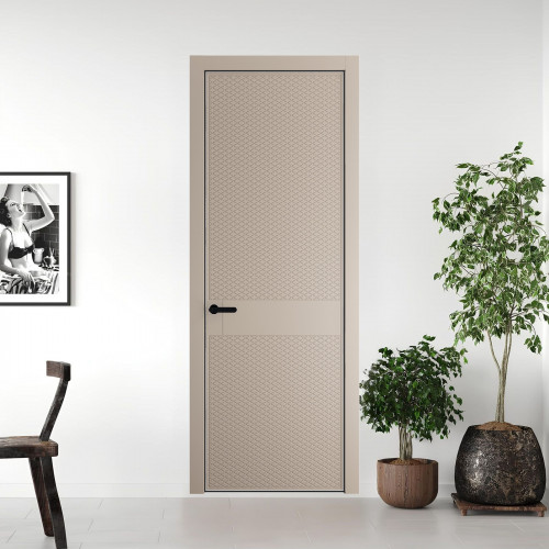 51 PE.O Сэнд вставка Глухая кромка Черный ProfilDoors Orange
