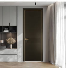 52 PE.O Перламутр Бронза вставка Глухая кромка Золото ProfilDoors Orange