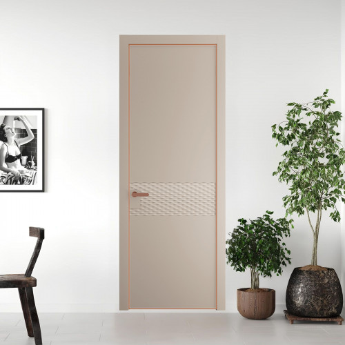 54 PE.O Сэнд вставка Глухая кромка Медь ProfilDoors Orange