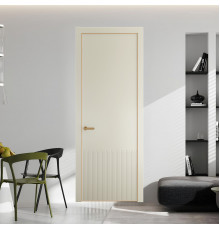 57 PE.O Перламутр Белый вставка Глухая кромка Золото ProfilDoors Orange