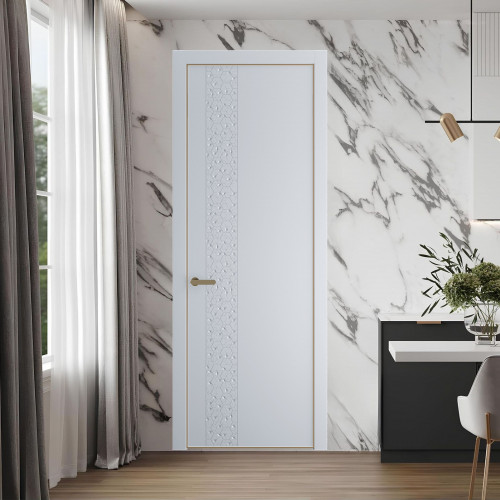 59 PE.O Лайт Грей вставка Глухая кромка Шампань ProfilDoors Orange