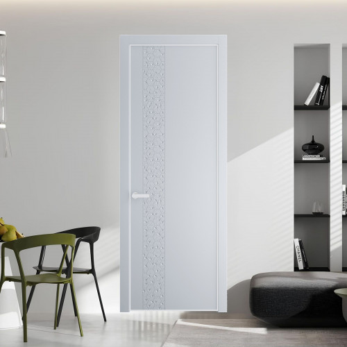 59 PE.O Лайт Грей вставка Глухая кромка Вайт ProfilDoors Orange