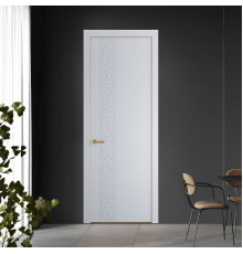 59 PE.O Лайт Грей вставка Глухая кромка Золото ProfilDoors Orange
