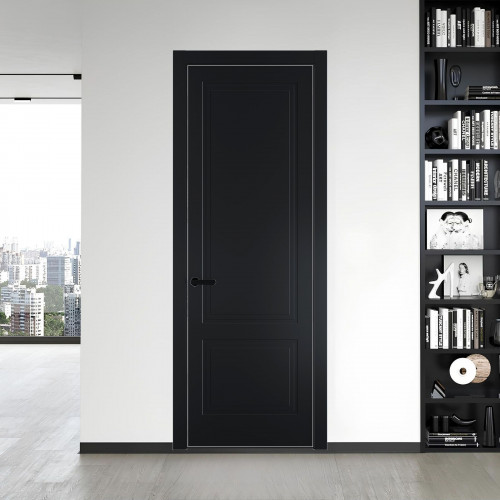 62 PE.O Блэк вставка Глухая кромка Черный ProfilDoors Orange
