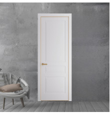 63 PE.O Крем Вайт вставка Глухая кромка Золото ProfilDoors Orange
