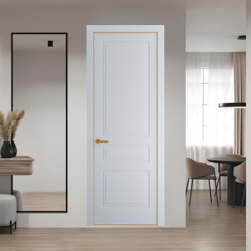 63 PE.O Лайт Грей вставка Глухая кромка Бронза ProfilDoors Orange