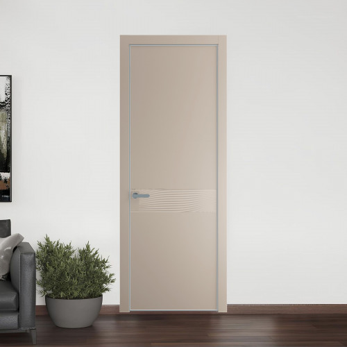 65 PE.O Сэнд вставка Глухая кромка Серебро ProfilDoors Orange
