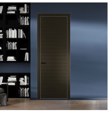 41 PE.O Перламутр Бронза вставка Глухая кромка Черный ProfilDoors Orange