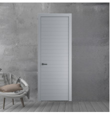 41 PE.O Смоки вставка Глухая кромка Серая ночь ProfilDoors Orange