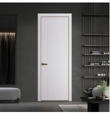 Межкомнатная дверь 43 PE.O Крем Вайт вставка Глухая кромка Деорэ ProfilDoors Orange эмаль