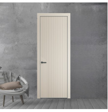 49 PE.O Кремовая Магнолия вставка Глухая кромка Серая ночь ProfilDoors Orange