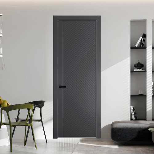 50 PE.O Графит вставка Глухая кромка Черный муар ProfilDoors Orange