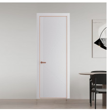 50 PE.O Крем Вайт вставка Глухая кромка Медь ProfilDoors Orange