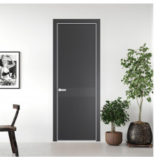 51 PE.O Графит вставка Глухая кромка Вайт ProfilDoors Orange
