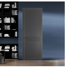 52 PE.O Графит вставка Глухая кромка Деорэ ProfilDoors Orange