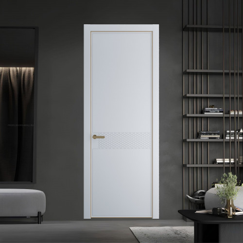 52 PE.O Лайт Грей вставка Глухая кромка Шампань ProfilDoors Orange