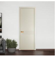 52 PE.O Перламутр Белый вставка Глухая кромка Бронза ProfilDoors Orange