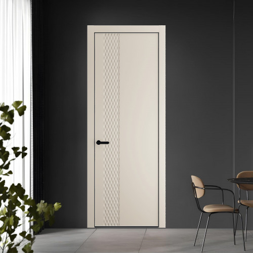 53 PE.O Кремовая Магнолия вставка Глухая кромка Черный ProfilDoors Orange