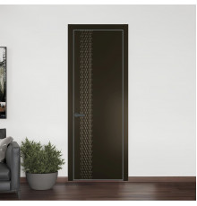 53 PE.O Перламутр Бронза вставка Глухая кромка Серая ночь ProfilDoors Orange