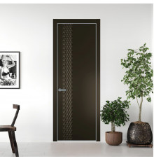 53 PE.O Перламутр Бронза вставка Глухая кромка Серебро ProfilDoors Orange