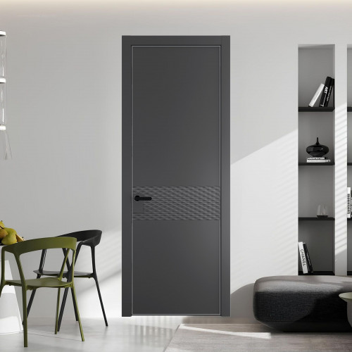 54 PE.O Графит вставка Глухая кромка Черный ProfilDoors Orange