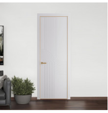 55 PE.O Крем Вайт вставка Глухая кромка Золото ProfilDoors Orange