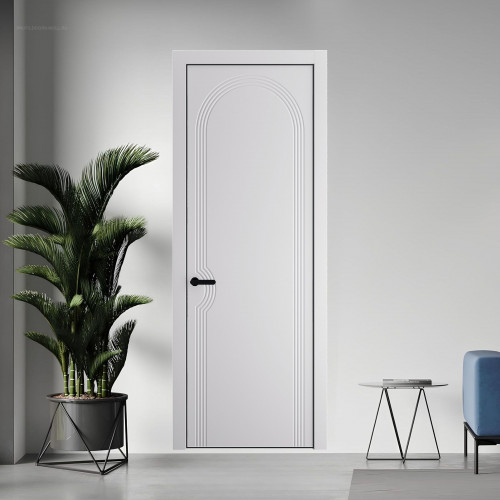 56 PE.O Крем Вайт вставка Глухая кромка Черный ProfilDoors Orange