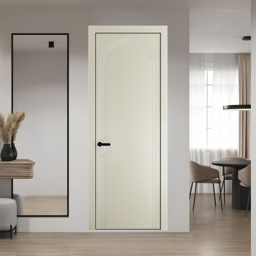 56 PE.O Перламутр Белый вставка Глухая кромка Черный ProfilDoors Orange