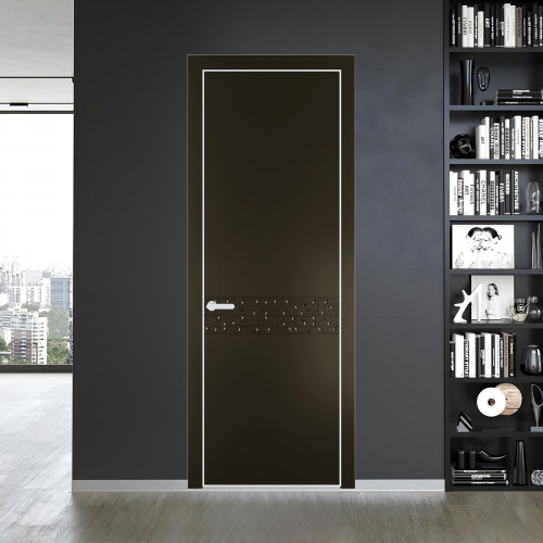 58 PE.O Перламутр Бронза вставка Глухая кромка Вайт ProfilDoors Orange