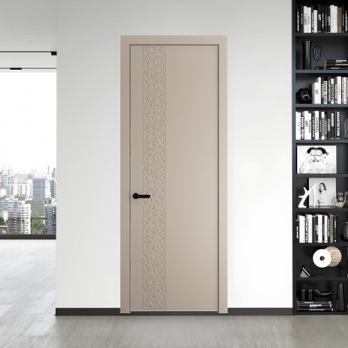 59 PE.O Сэнд вставка Глухая кромка Черный муар ProfilDoors Orange