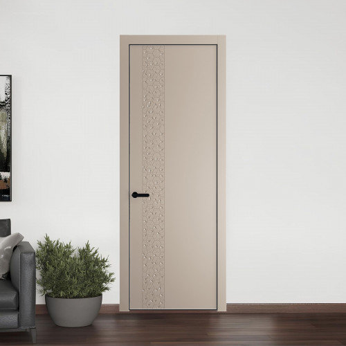 59 PE.O Сэнд вставка Глухая кромка Черный ProfilDoors Orange
