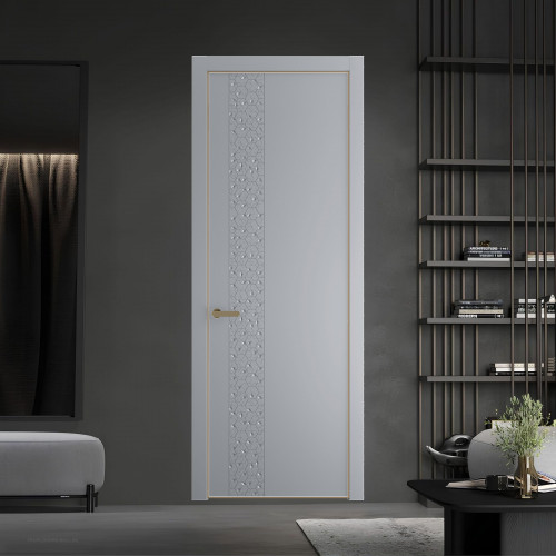 59 PE.O Смоки вставка Глухая кромка Шампань ProfilDoors Orange