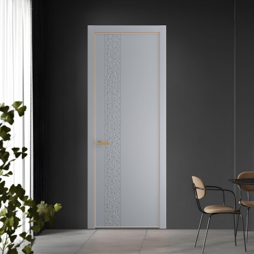 59 PE.O Смоки вставка Глухая кромка Золото ProfilDoors Orange
