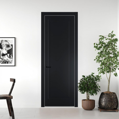61 PE.O Блэк вставка Глухая кромка Черный муар ProfilDoors Orange