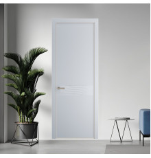 65 PE.O Лайт Грей вставка Глухая кромка Никель ProfilDoors Orange