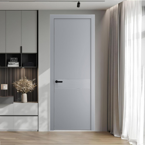 65 PE.O Смоки вставка Глухая кромка Черный муар ProfilDoors Orange