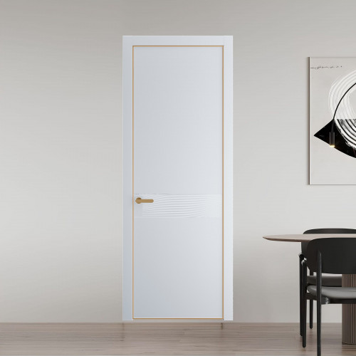 65 PE.O Вайт вставка Глухая кромка Золото ProfilDoors Orange